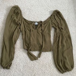 Urban Outfitters Dark Green Top